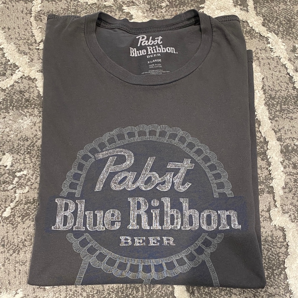 Men's Pabst Blue Ribbon Dark Grey Tee